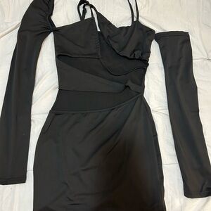 Chic Black Off-Shoulder Dress